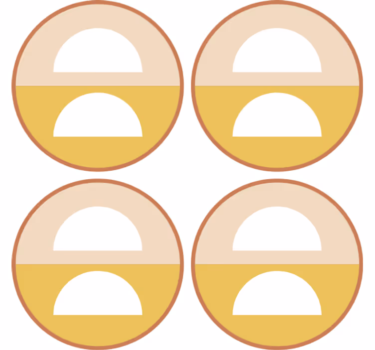 Untersetzer freak geometrische halbringe - TenStickers