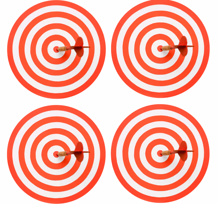 Untersetzer freak dartboard spiralmuster - TenStickers