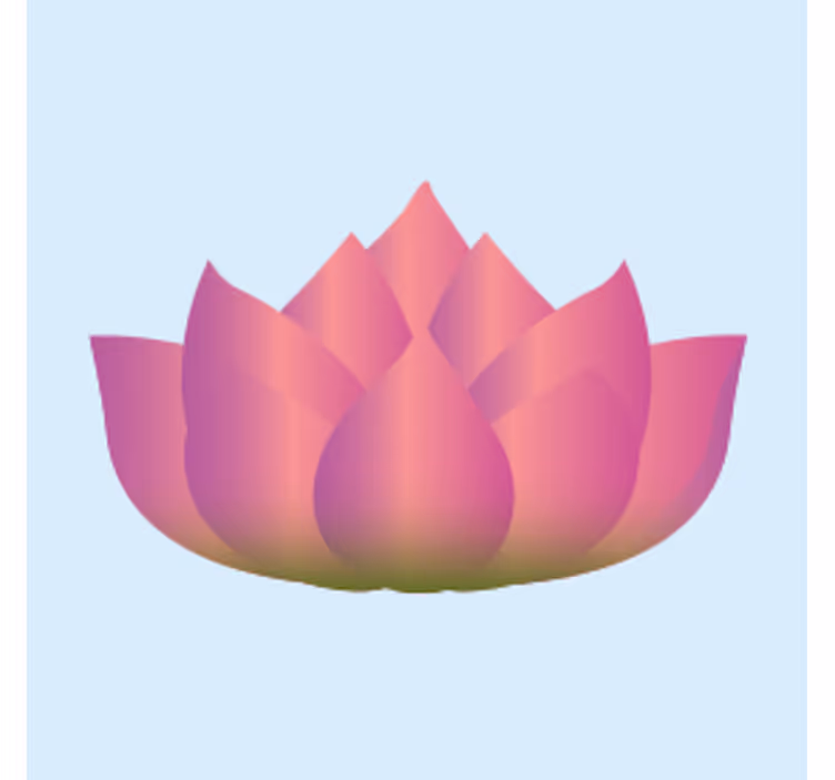 Untersetzer freak lotusblüte im blühen - TenStickers