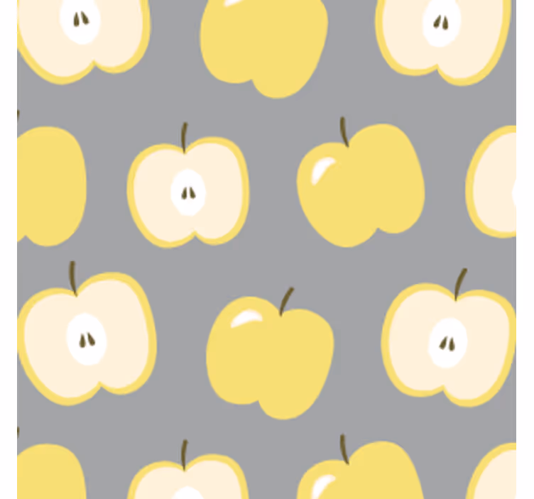 Untersetzer freak mit gelbem apfelmuster - TenStickers