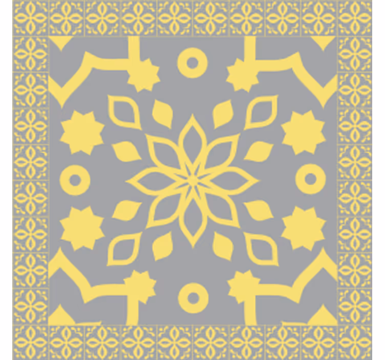 Untersetzer mit filigranem botanischen motiv - TenStickers