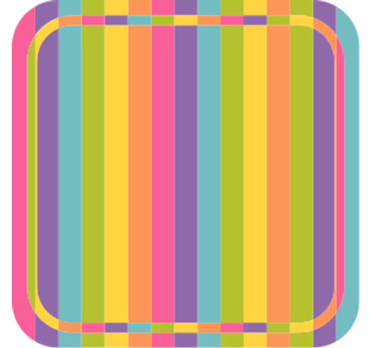 Bierdeckel mit lebhaft buntem muster - TenStickers