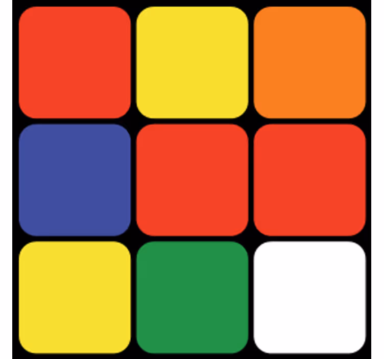 Untersetzer Freak Zauberwürfel hautnah - TenStickers