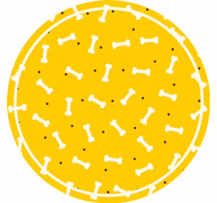 Untersetzer freak runde knochenmuster - TenStickers