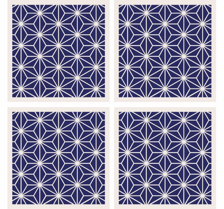 Untersetzer mit geometrischer strukturoberfläche - TenStickers
