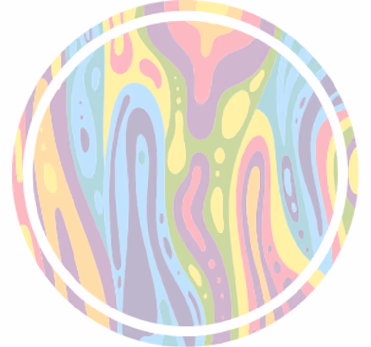 Untersetzer mit wellenförmigem pastellmuster - TenStickers
