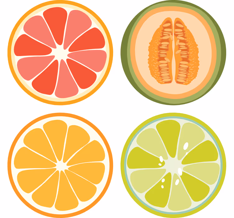 Untersetzer freak fruchtstück untersetzer - TenStickers