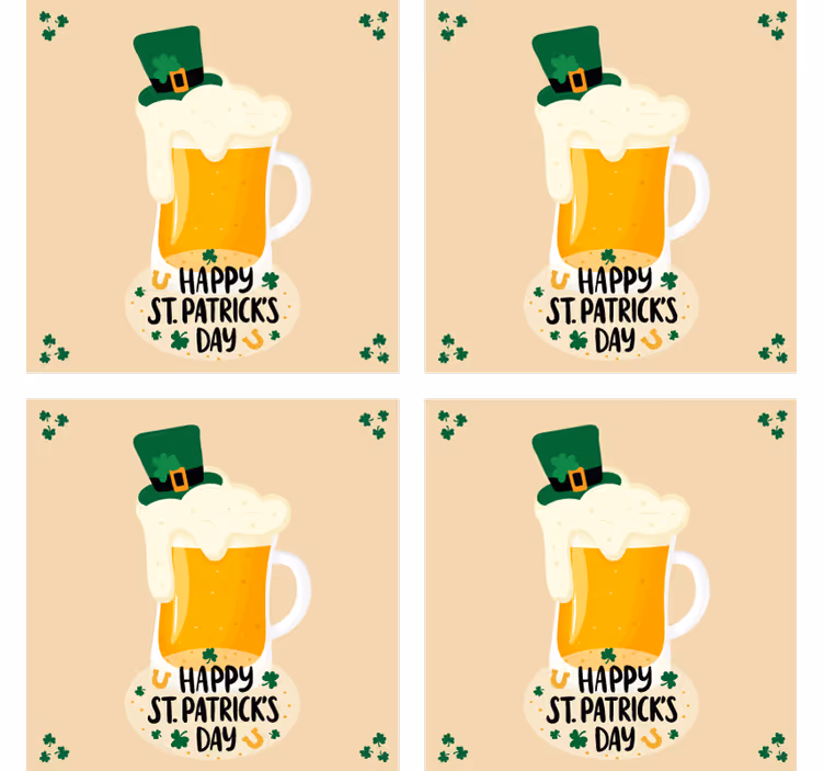 Untersetzer Bier St. Patricks day pint - TenStickers