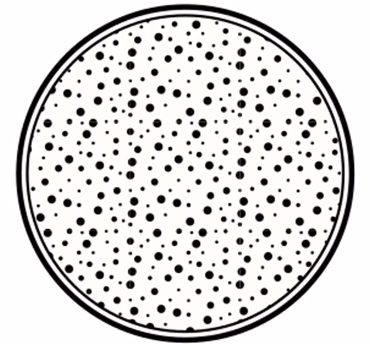 Untersetzer mit schwarzem punktmuster - TenStickers