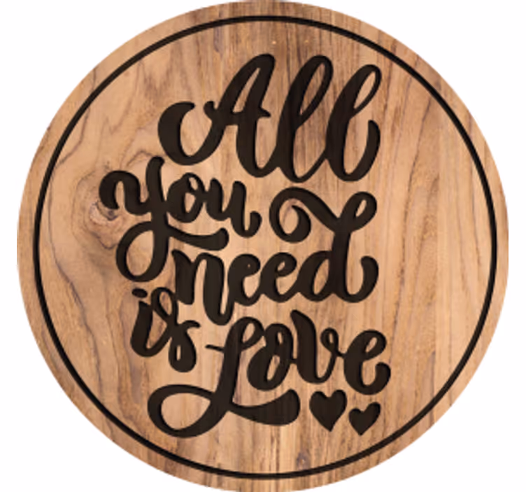 Bierdeckel sprüche gemütliches holz liebe zitat - TenStickers