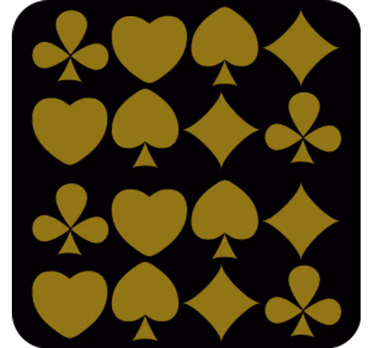 Untersetzer mit geometrischem formenmuster - TenStickers