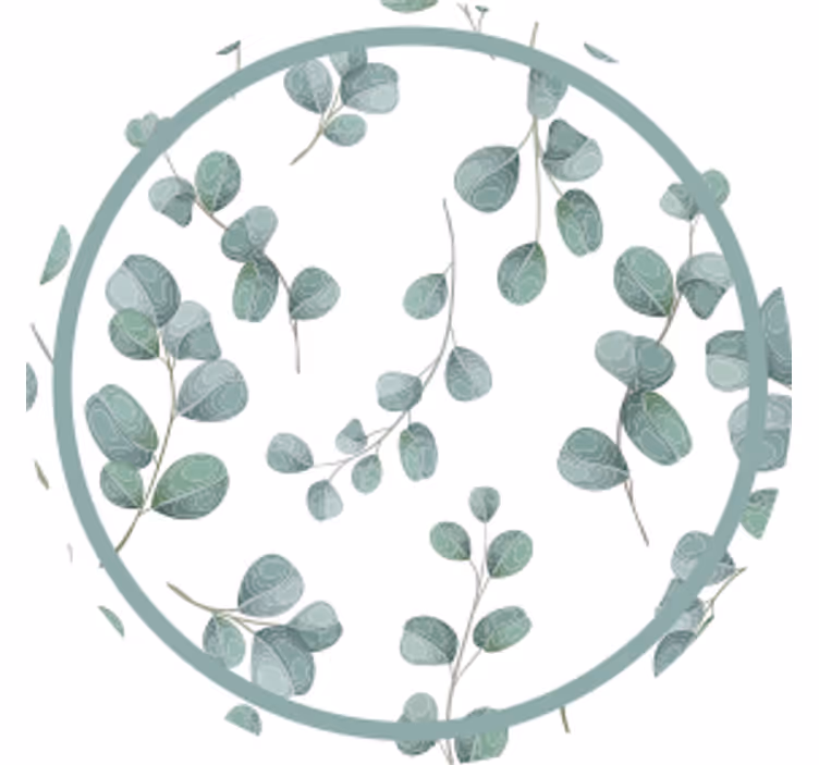 Untersetzer im eukalyptusblatt-muster - TenStickers