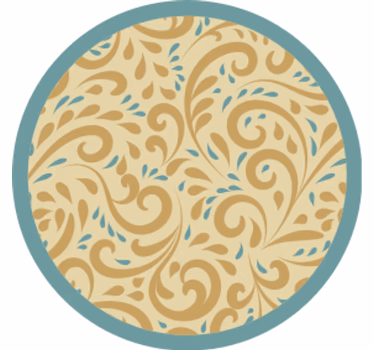 Untersetzer mit eleganter floraler inspiration - TenStickers