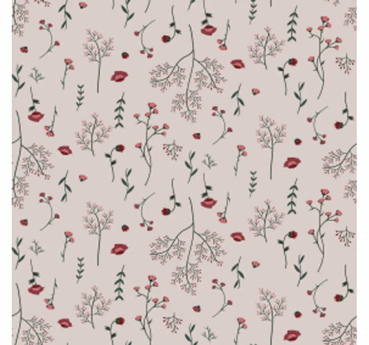 Untersetzer mit botanischem druck - TenStickers