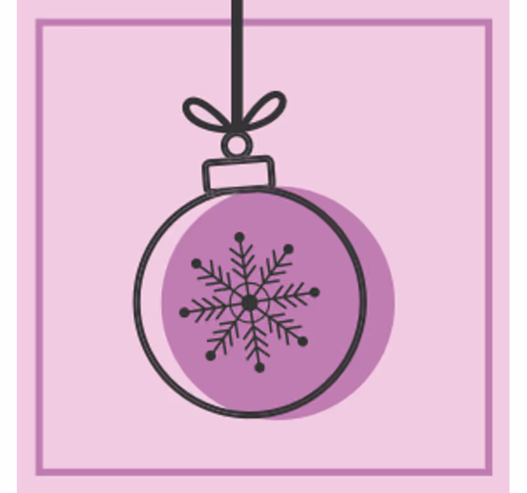 Untersetzer weihnachten schneeflocken ornament grafik - TenStickers