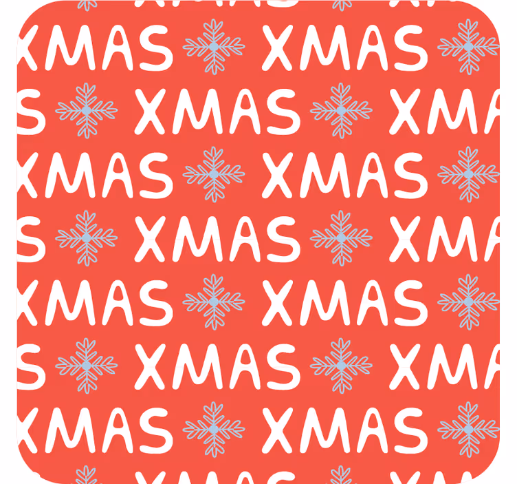 Untersetzer weihnachten festliches xmas-muster - TenStickers