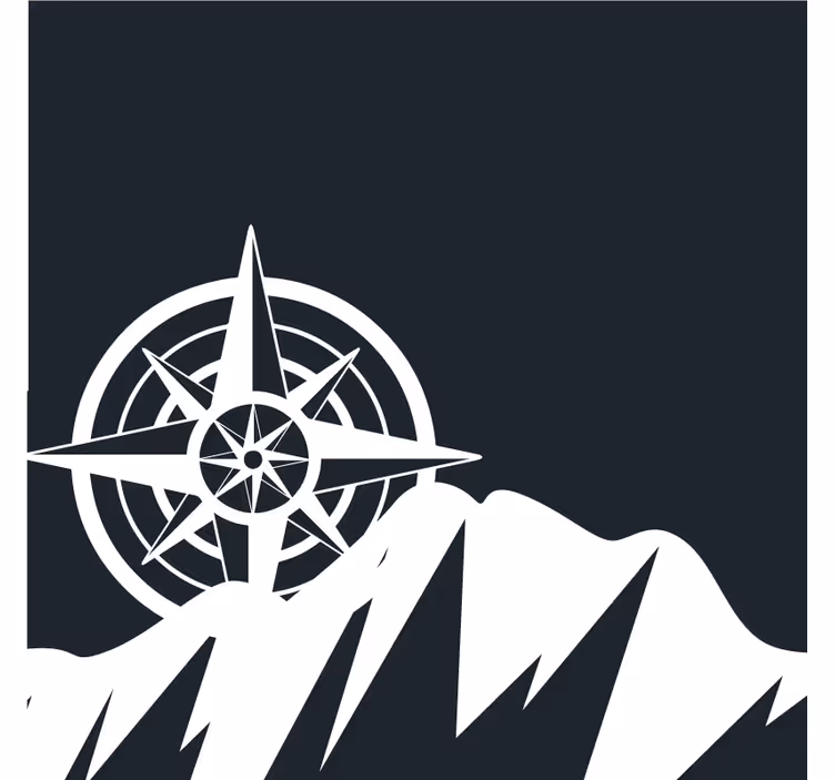 Untersetzer freak navigationskompass spitzen - TenStickers