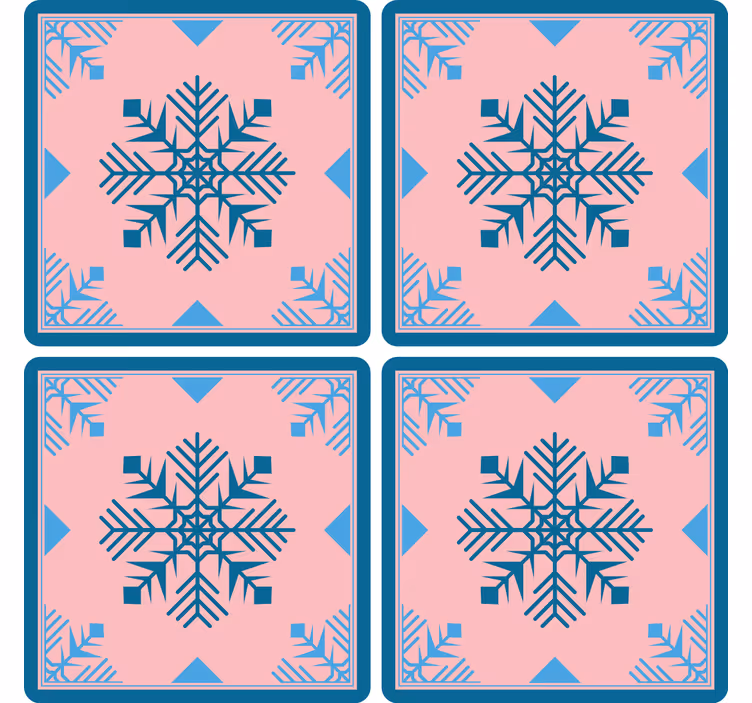 Untersetzer weihnachten schneeflocken silikonmatte - TenStickers