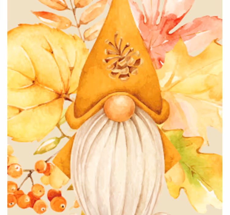 Untersetzer halloween mit herbstlichem gnomendesign - TenStickers