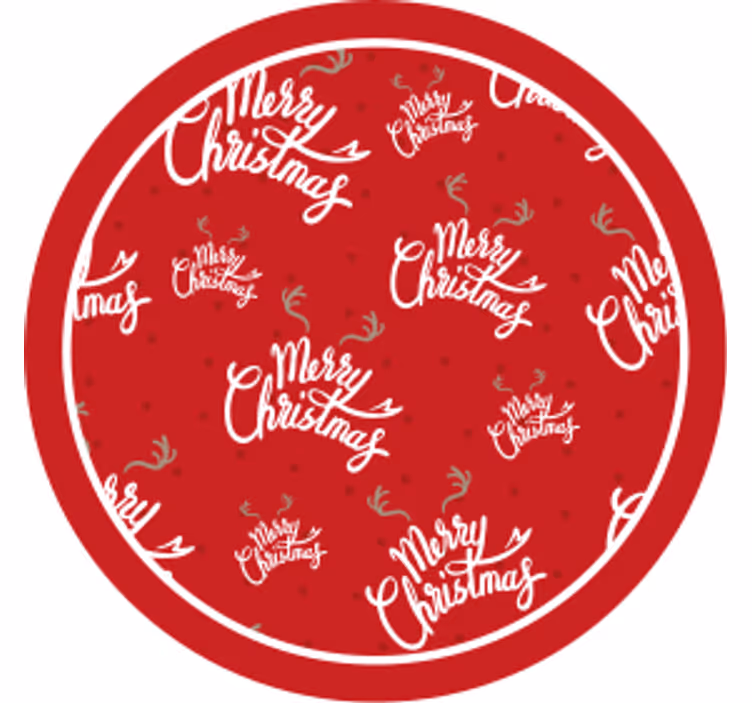 Untersetzer weihnachten festliche rote feier - TenStickers