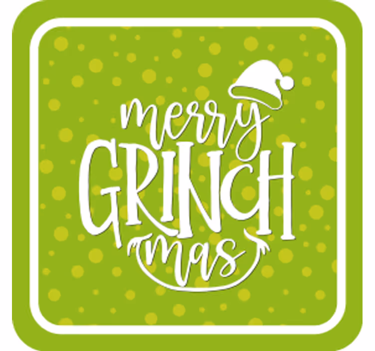 Untersetzer weihnachten grinchmas grüße - TenStickers