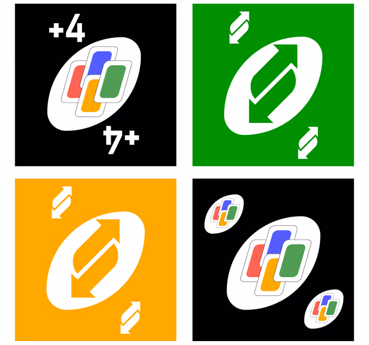 Untersetzer freak bunte kartenmotive - TenStickers