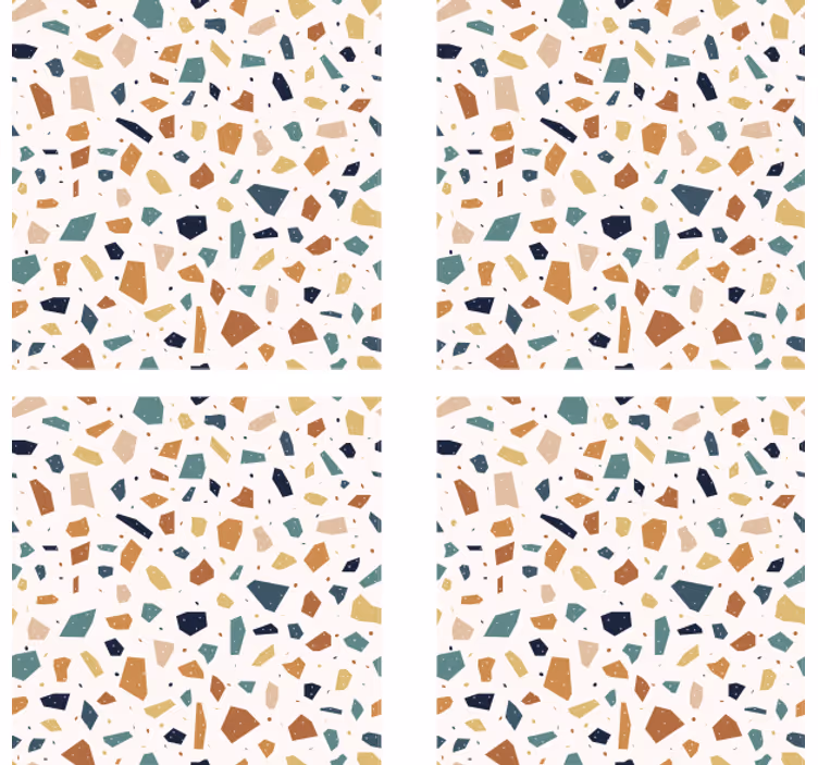 Bierdeckel mit terrazzo-muster oberfläche - TenStickers
