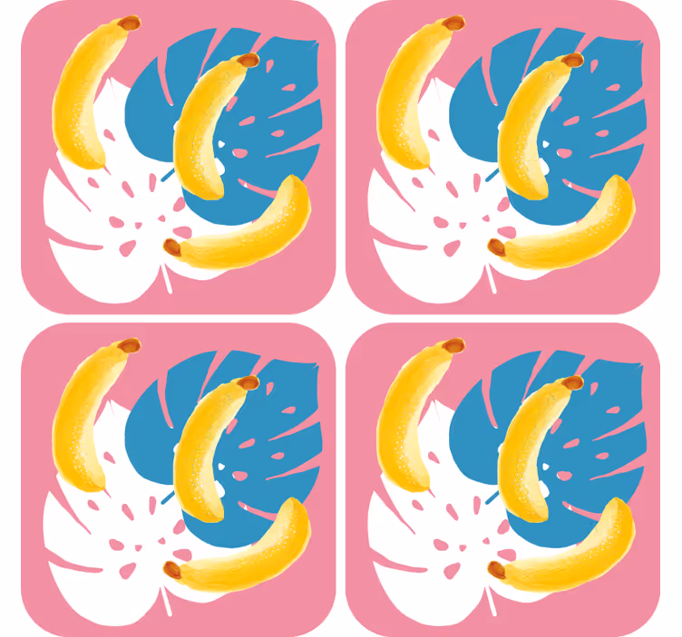 Untersetzer freak lebhaftes bananenarrangement - TenStickers