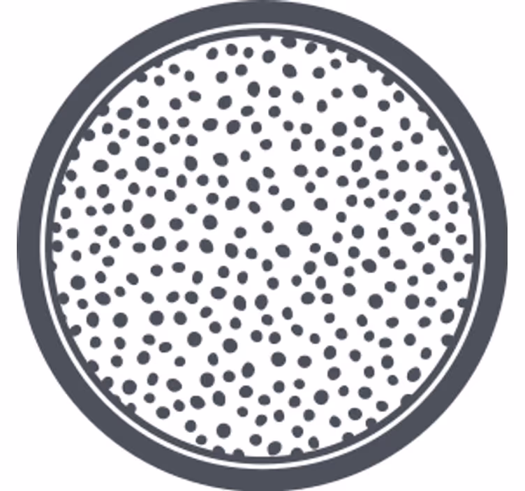 Untersetzer mit kreisförmigem punkte-muster - TenStickers