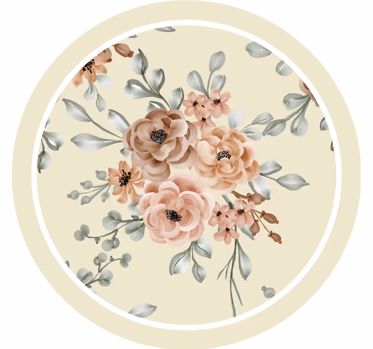Vintage Untersetzer florales eleganzmuster - TenStickers