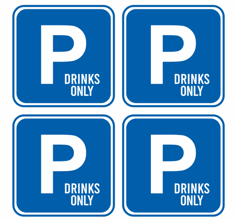 Bierdeckel sprüche für reservierte getränke - TenStickers