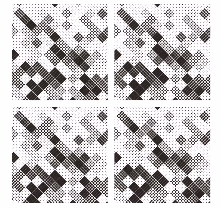 Untersetzer mit geometrischem punktmuster - TenStickers