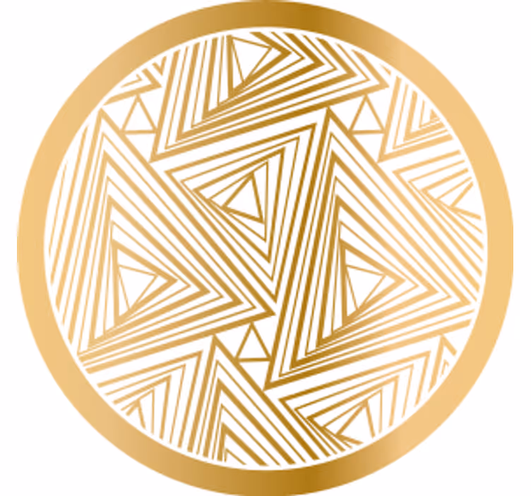 Untersetzer mit geometrischem dreiecks-muster - TenStickers