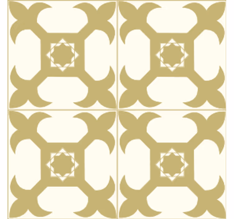 Untersetzer mit symmetrischen musterelementen - TenStickers