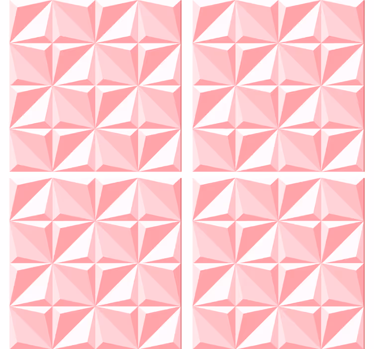 Untersetzer mit strukturiertem geometrischem motiv - TenStickers