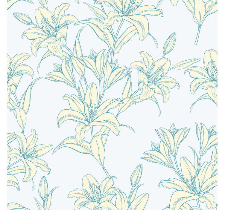 Untersetzer mit floraler muster-eleganz - TenStickers