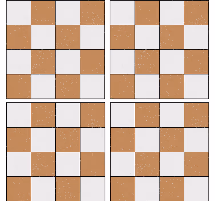Untersetzer mit quadratischer strukturoberfläche - TenStickers