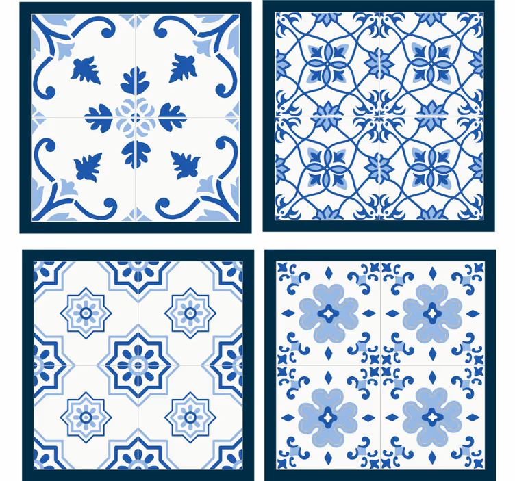 Untersetzer Fliese Arabeske-fliesen-set - TenStickers
