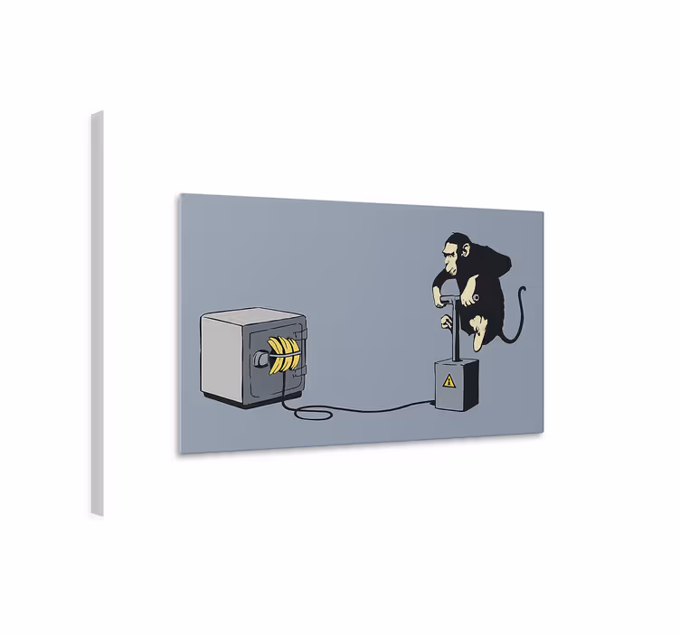 Kunst auf Leinwand affenzünder - TenStickers