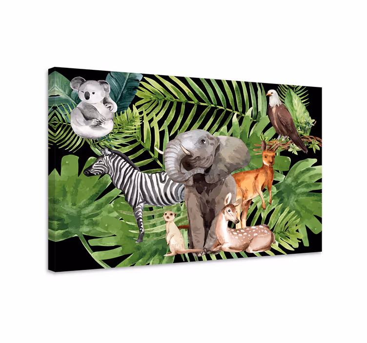 Wandbild elefant tierreich - TenStickers