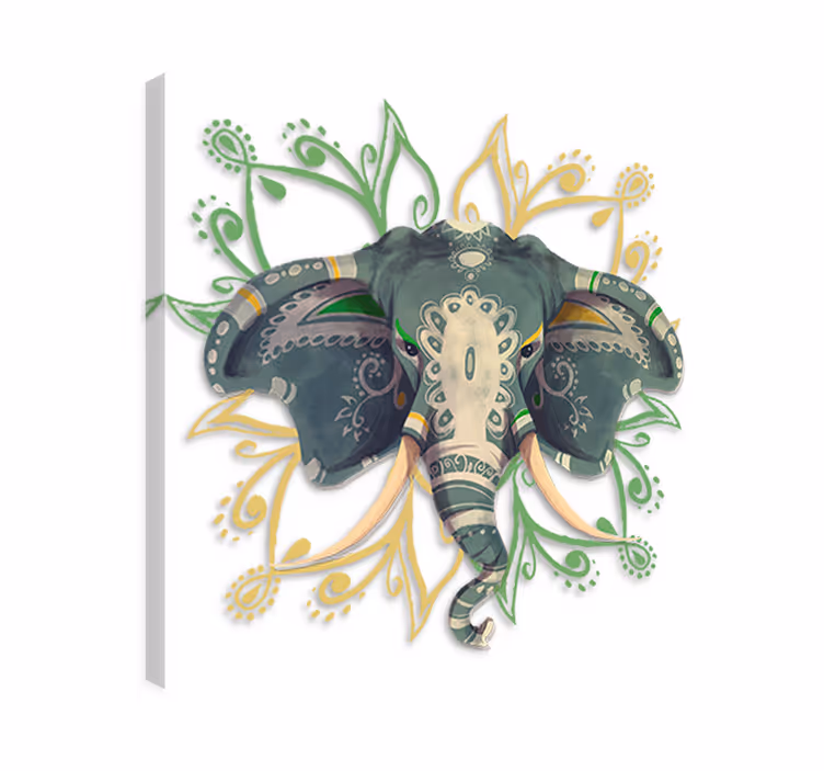 Wandbild elefant vinilo mándala elefant - TenStickers