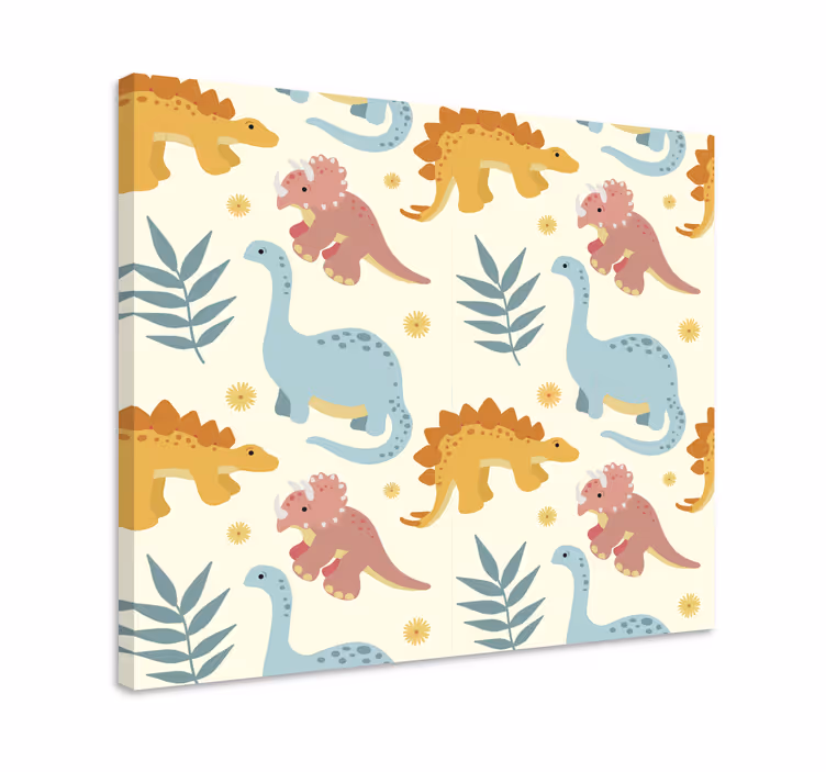 Dinosaurier wandbild im minimalistischen stil - TenStickers
