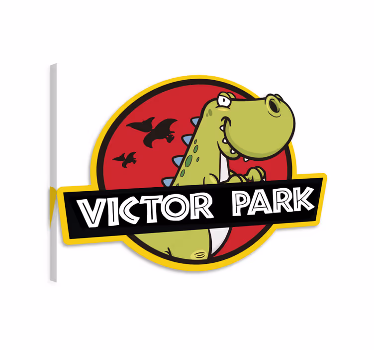 Dinosaurier wandbild individuell gestaltbares emblem - TenStickers