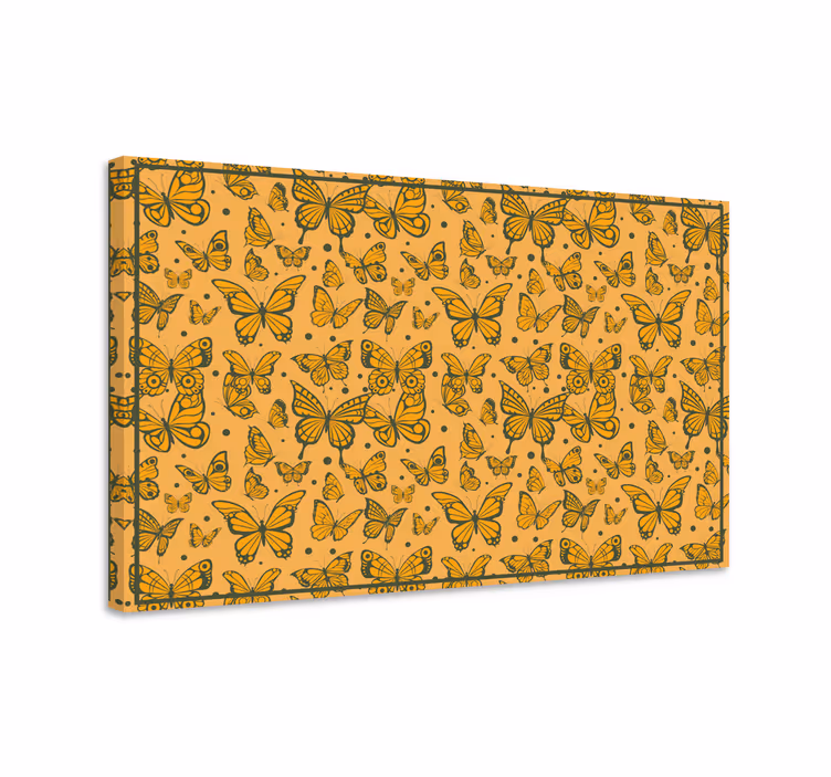Wandbild schmetterling im trendigen muster - TenStickers