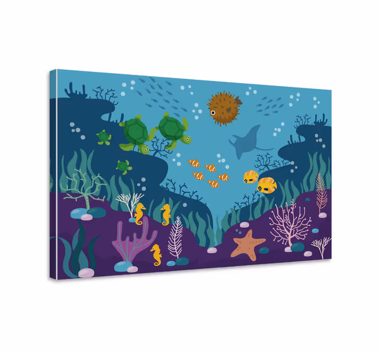 Wandbild fische fototapete für kinder im meer - TenStickers