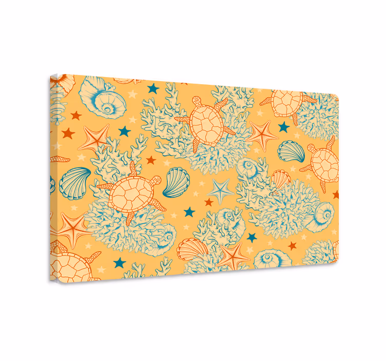 Wandbild fische unterwasserleben sanfte farben laptop - TenStickers