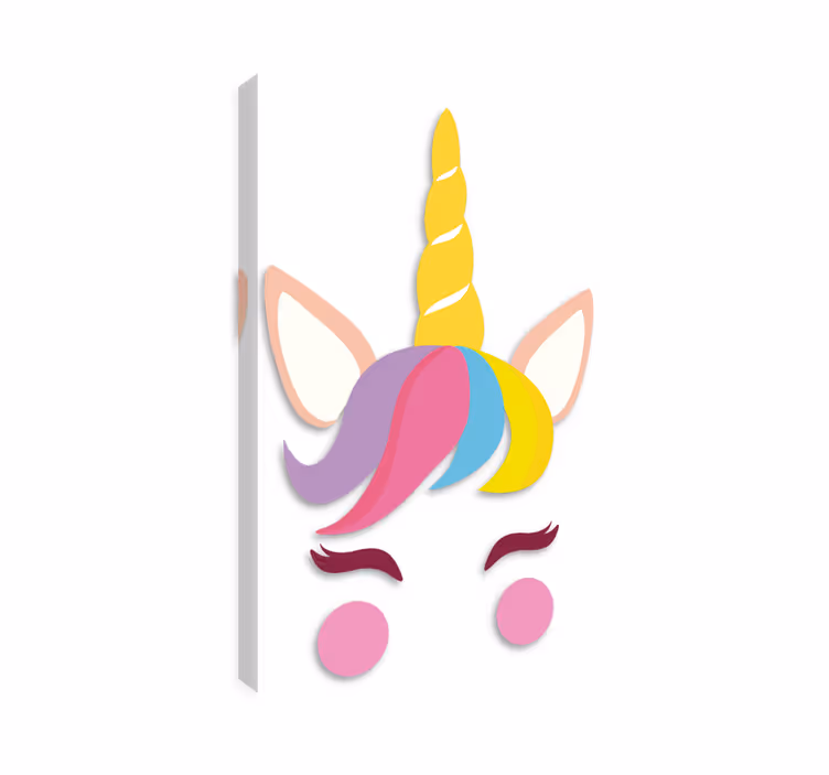 Einhorn wandbild set unicornio iphone - TenStickers