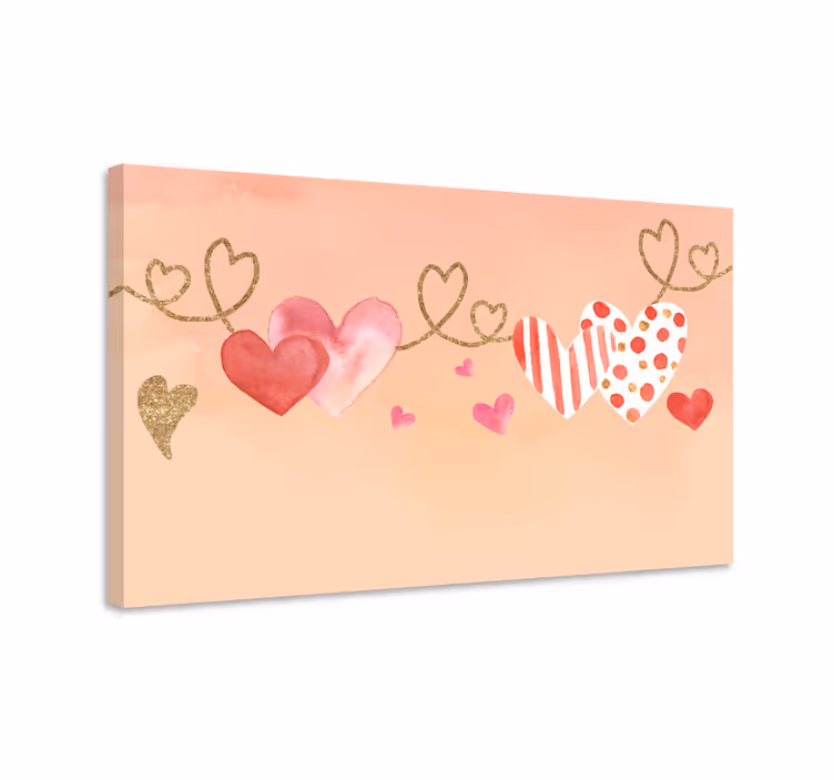 Fotoleinwand hochzeit herzliebe - TenStickers
