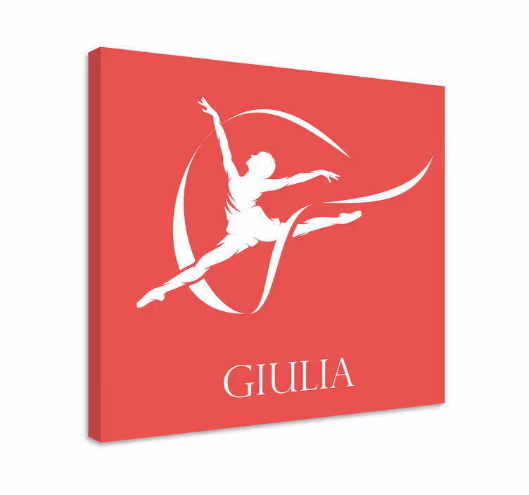 Wandbild Ballerina elegante balletttänzerin silhouette - TenStickers