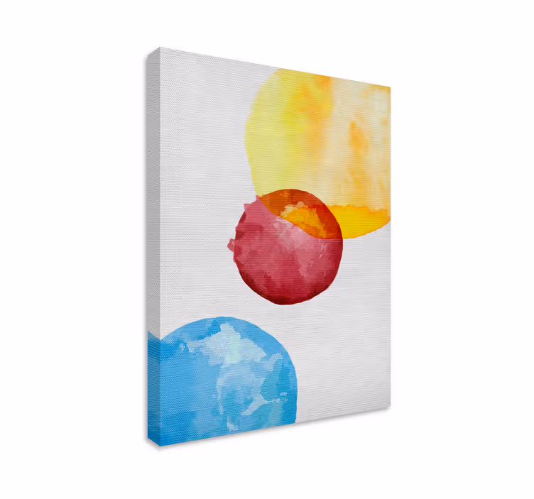 Leinwandbild abstrakt bunte abstrakte sphären - TenStickers